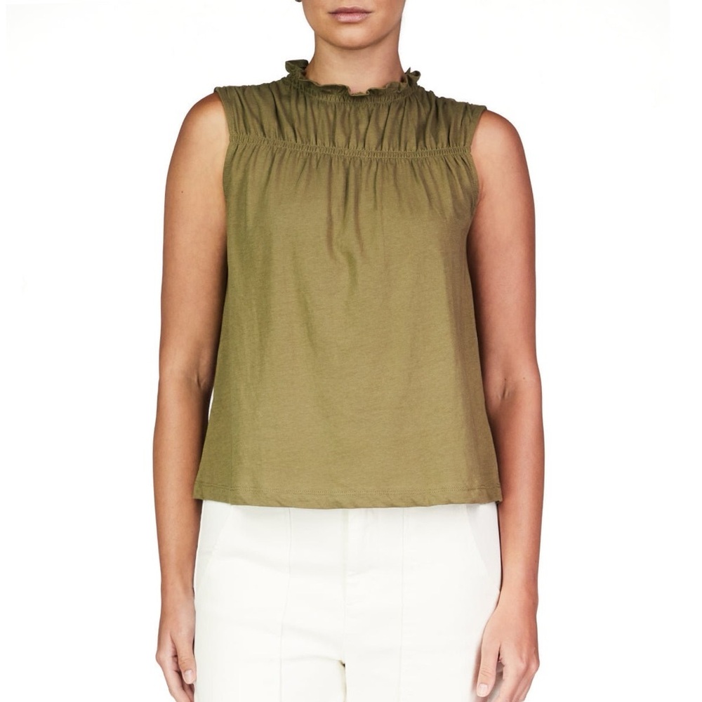 Sanctuary Sleeveless Shirred Top